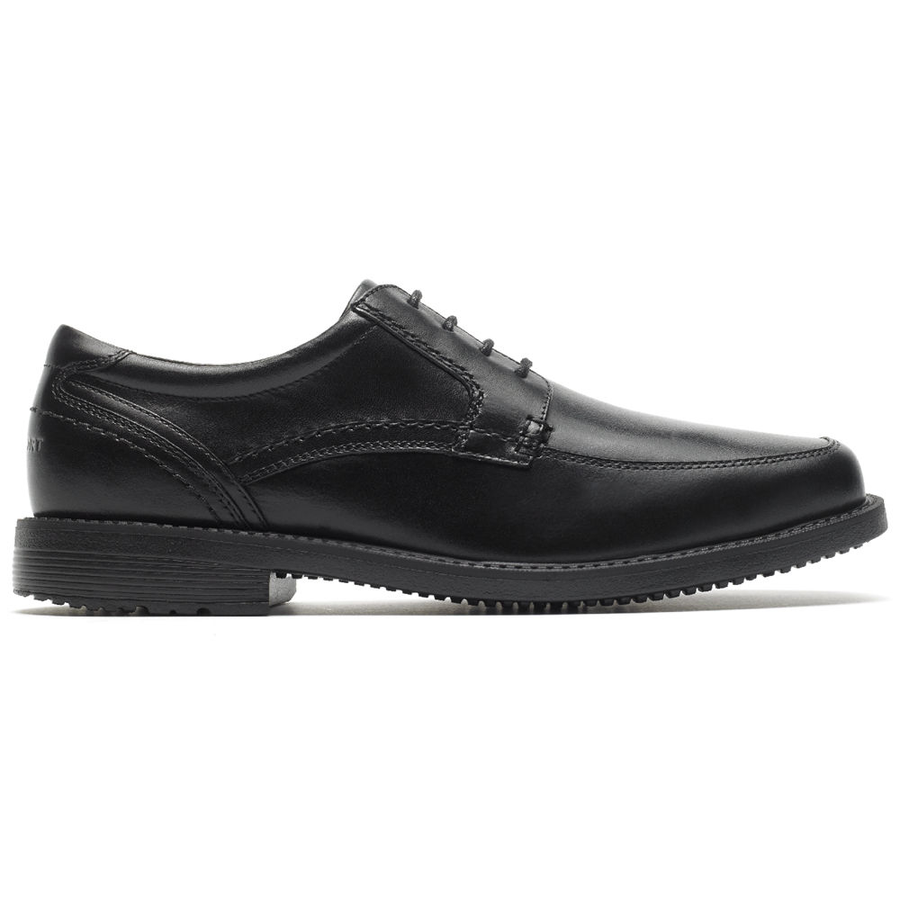 Rockport Oxfords For Mens Black - Sherwood Apron Toe - CL1379245